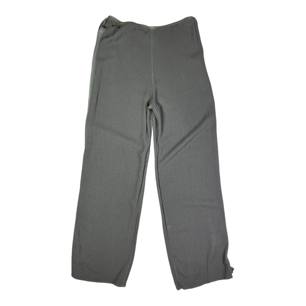 Ghost Made In England Size S Grey Crepe Pull-On Pants Sequin Stripe - Picture 9 of 9